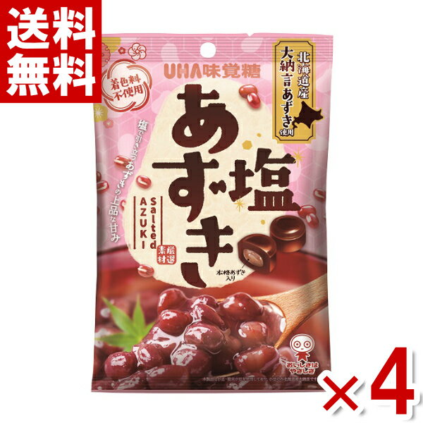 楽天ゆっくんのお菓子倉庫味覚糖 塩あずき 109g×4袋セット （飴 お菓子） （ポイント消化） （CP）（賞味期限2025.1月末） （メール便全国送料無料）