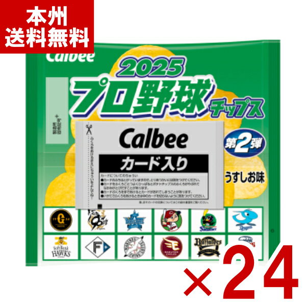 カルビー プロ野球チップス 2025 第2弾 うすしお味 22g×24入 (最短当日出荷) (数量限定 お菓子 景品) (ケース販売)(Y10) (レ) (本州送料無料)*のサムネイル