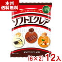不二家 93g ソフトエクレア 袋 (6×2)12入 (キャラメル お菓子 おやつ 景品 大量販売 まとめ買い) (Y80) (本州送料無料)