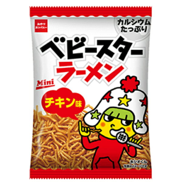 【内容量】 21g 【賞味期限】 メーカー製造日より240日(未開封)です。実際にお届けする商品は、賞味期間は短くなりますのでご了承下さい。 【保存方法】 直射日光、高温多湿をおさけ下さい。 【原材料】 小麦粉、植物油脂、しょうゆ、砂糖、食塩、チキンエキス、たんぱく加水分解物、ミート調味エキス、ミート調味パウダー、酵母エキスパウダー、加工デンプン、調味料（アミノ酸等）、酸化防止剤（ビタミンE）（【原材料】の一部に豚肉、ゼラチンを含む） 【商品説明】 ※商品デザインが異なっている場合、または、キャンペーンが異なる場合がございます。ご了承の上ご注文下さい。 発売以来ロングセラーのチキン味！！ たっぷりのチキンの旨みと野菜の旨みでより味わい豊かになりました。