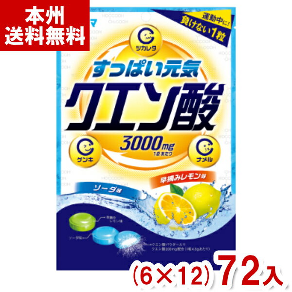 サクマ 70g サクマ クエン酸キャンディ (6×12)72入 (キャンデー 飴 お菓子 おやつ 景品) (Y14)(ケース販売) (本州送料無料)