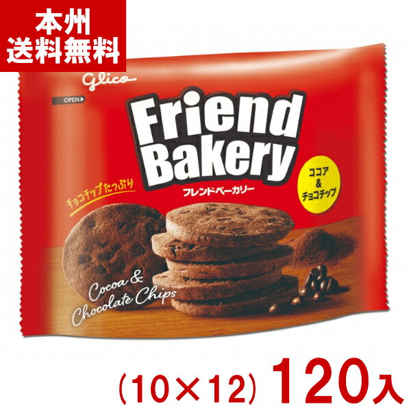 江崎グリコ 48g フレンドベーカリー ココア&チョコチップ (10×12)120入 (お菓子 景品) (ケース販売)(Y14) (本州送料無料)