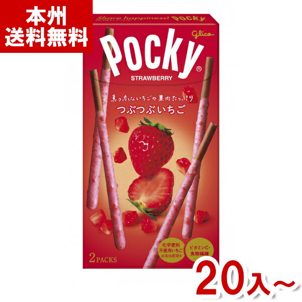 江崎グリコチョコレート 江崎グリコ つぶつぶいちごポッキー (チョコレート プレッツェル 苺 お菓子 景品 賞品 販促品 まとめ買い) (本州送料無料)