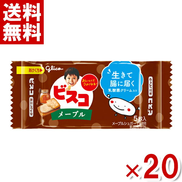 楽天ゆっくんのお菓子倉庫江崎グリコ ビスコミニパック メープル 5枚×20入 （ポイント消化） （CP）（賞味期限2024.8月末） （メール便全国送料無料）