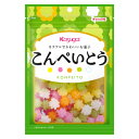 【内容量】 76g 【賞味期限】 メーカー製造日より24ケ月(未開封)です。実際にお届けする商品は、賞味期間は短くなりますのでご了承下さい。 【保存方法】 直射日光、高温多湿をおさけ下さい。 【商品説明】 お客様の声を元にデザインを作りました！ カラフルで可愛いすっきりとした甘さの砂糖菓子です。 特徴である「つの」は大釜でじっくり時間をかけながら作られます。 春日井製菓 こんぺいとう 金平糖 かすがい 春日井 キャンデー キャンディ キャンディー 飴 アメ あめ 駄菓子 だがし 懐かしいお菓子 懐かしい お菓子 おかし おやつ 卸売り 問屋 大量販売 箱買い 箱 まとめ買い まとめ売り