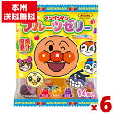 不二家 アンパンマン フルーツ ゼリー 14個×6袋入 (アンパンマンゼリー りんご みかん ぶどう)(本州送料無料)