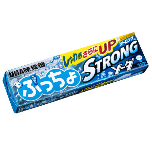 味覚糖 ぷっちょスティック ストロングソーダ 10粒×10入 (アウトレット 訳アリ お菓子 ソフトキャンディ) (賞味期限2024.10月末)*