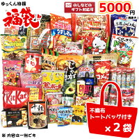 お菓子 詰め合わせ ゆっくん特選シリーズ 福袋 5000円×2袋 (本州送料無料) (節分 ひなまつり 袋詰 子ども会 子供会 景品 販促 イベント 遠足 旅行 縁日 お祭り おかし ノベルティ ギフト プレゼント パーティー)