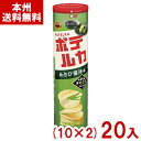 ブルボン 90g ポテルカ わさび醤油味 (10×2)20入 (ポテトチップス ワサビ お菓子 景品 まとめ買い) (Y12) (本州送料無料)
