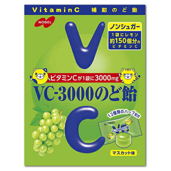 ノーベル 90g VC-3000のど飴 マスカット (6×2)12入 (Y80) (本州送料無料) 2