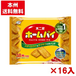 不二家 38枚 ホームパイ 16入 (ファミリーパック 大袋)(ケース販売) (Y12) (本州送料無料)