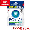 江崎グリコ ポスカ クリアミント エコパウチ (5×4)20入 (ガム 特定保健用食品)(本州送料無料)