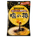 味覚糖 塩の花 焦がしミルクと塩チョコ 80g×6入 (キャンディ 塩キャラメル) (new)