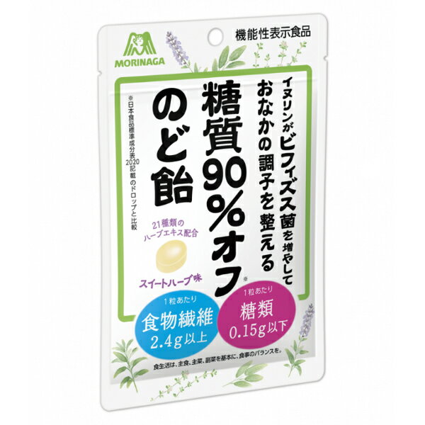 森永 糖質90%オフのど飴 58g×7入 (機能性表示食品 糖質オフ のどあめ キャンディ 飴)