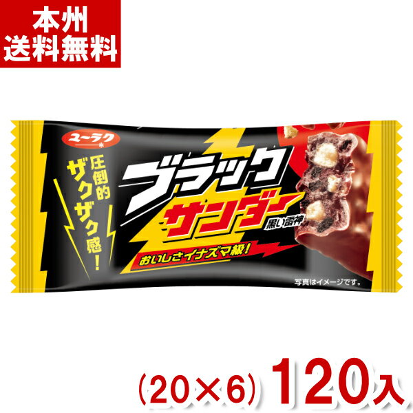 有楽製菓 ブラックサンダー (20×6)120入 (チョコレート チョコバー 景品 販促 バレンタイン) (Y80)(new) (本州送料無料)