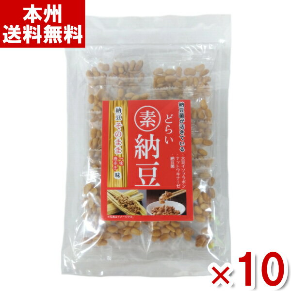 龍屋物産 どらい納豆 一味唐辛子味 65g×10入 (ケース販売)(Y80) (本州送料無料)