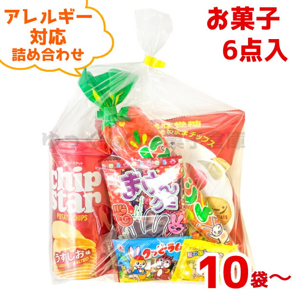 (アレルギー対応 Y500) お菓子 詰め合わせ 6点セット 袋詰め (駄菓子 販促品 イベント プレゼント 子供会) ゆっくんのお菓子倉庫 (セッ..