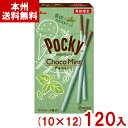 江崎グリコ チョコミントポッキー (10×12)120入 (期間限定 チョコレート お菓子 景品 販促) (ケース販売)(Y12) (本州送料無料)