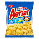 【内容量】 65g 【賞味期限】 メーカー製造日より9ケ月(未開封)です。 実際にお届けする商品は、賞味期間は短くなりますのでご了承下さい。 【保存方法】 直射日光、高温多湿をおさけ下さい。 【原材料】 コーングリッツ（国内製造）、植物油脂、でん粉、砂糖、食塩（アルペンザルツ88％使用）、しょうゆパウダー、たん白加水分解物、チキンエキスパウダー、香辛料、鰹節エキスパウダー、香味油、スイートコーンパウダー／加工デンプン、調味料（アミノ酸等）、重曹、香料、（一部に小麦・乳成分・大豆・鶏肉を含む） 【商品説明】 独自製法で作られた4層構造のコーンスナック。 これまでになかった、サクッとした軽い食感が後を引きます。 ドイツ産岩塩アルペンザルツ使用。 程よく旨みを効かせたクセのないしお味がコーンの風味を引き立てます。 エアリアル 塩味 コーンスナック スナック スナック菓子 お菓子 おかし おやつ 大量販売 ケース販売 ケース 箱買い 箱 子供会 こども会 企業 会社 イベント 祭り 販促品 粗品 ノベルティ アミューズメント クレーンゲーム 景品 賞品 まとめ買い まとめ売り