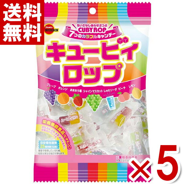 (賞味期限2025.3月末) ブルボン キュービィロップ 100g×5入 (アウトレット 見切り品 お菓子 訳あり セール 飴 キャンディ 景品) (ポイント消化) (CP) (メール便全国送料無料)*のサムネイル