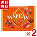 不二家 ショコラウェファース あまおう苺 袋 12個×2袋 (チョコレート 大袋 お菓子 景品) (ポイント消化) (CP) (賞味期限2025.8月末) (メ...