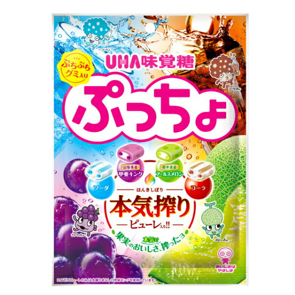 味覚糖 ぷっちょ袋 4種アソート 88g×6入 (ソフトキャンディ 個包装 お菓子 おやつ 景品 大量販売 ばらまき まとめ買い)のサムネイル