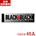 ロッテ ブラックブラックガム (15×3)45入 (板ガム 強力 ミント) (本州送料無料)