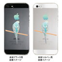 iphone5s ケース クリア イラスト ハードケース 着せ替え iphone クリアケース iPhone5S iPhone5 スマホケース カバー Clear Arts まゆイヌ もの想うセキセイインコ 26-ip5-md0007