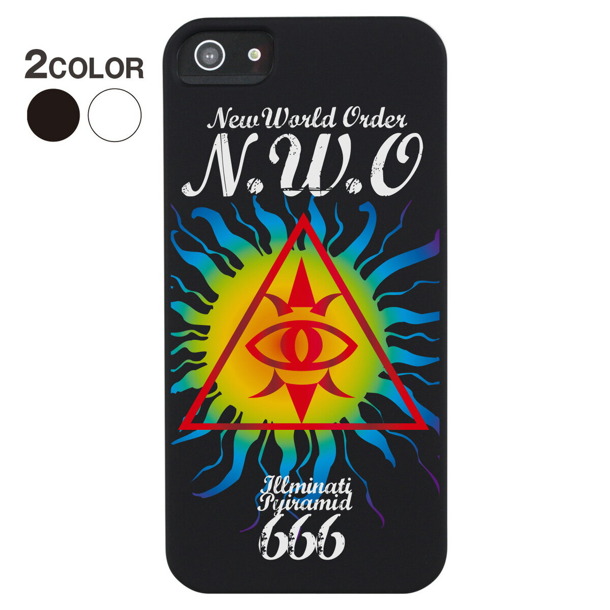 【iPhone5S】【iPhone5】【イルミナティ】【iPhone5ケース】【カバー】【スマホケース】【ブラックケース】【その他】　ip5-bs0146-1