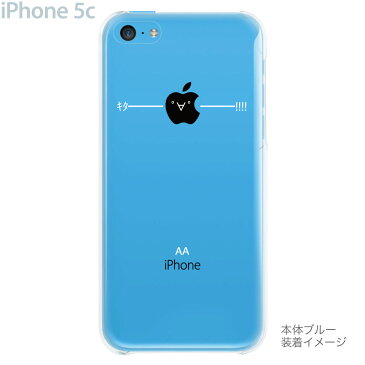 【iPhone5c】【iPhone5c ケース】【iPhone5c カバー】【ケース】【カバー】【スマホケース】【クリアケース】【クリアーアーツ】【AA絵文字 キター!!!!】　08-ip5c-ca0106