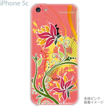 iPhone5c ケース カバー スマホケース クリアケース【フラワー】【vuodenaika】 21-ip5c-ne0025ca