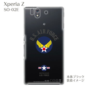 【Xperiaケース】【SO-02E】【カバー】【スマホケース】【クリアケース】【U.S.AIR FORCE】　so02e-ca-bs038