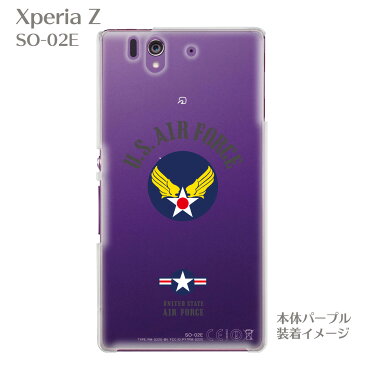 【Xperiaケース】【SO-02E】【カバー】【スマホケース】【クリアケース】【U.S.AIR FORCE】　so02e-ca-bs038