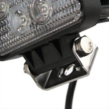 AutoGo LEDワークライト 作業灯 27W 9LED 9連 12V-24V対応 角型 広角タイプ60度【2個セット】