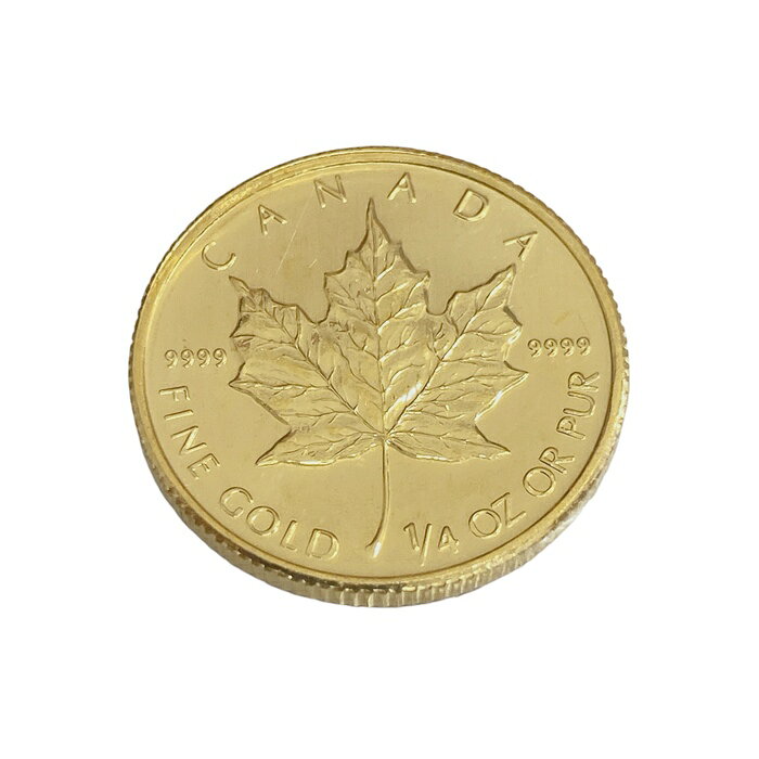 メイプルコイン メイプルリーフ 金貨 1/4オンス 999.9 ランダムイヤー カナダ 純金 K24 コイン 地金型金貨 投資資産 Gold Maple Leaf Coin コレクション aa0701006