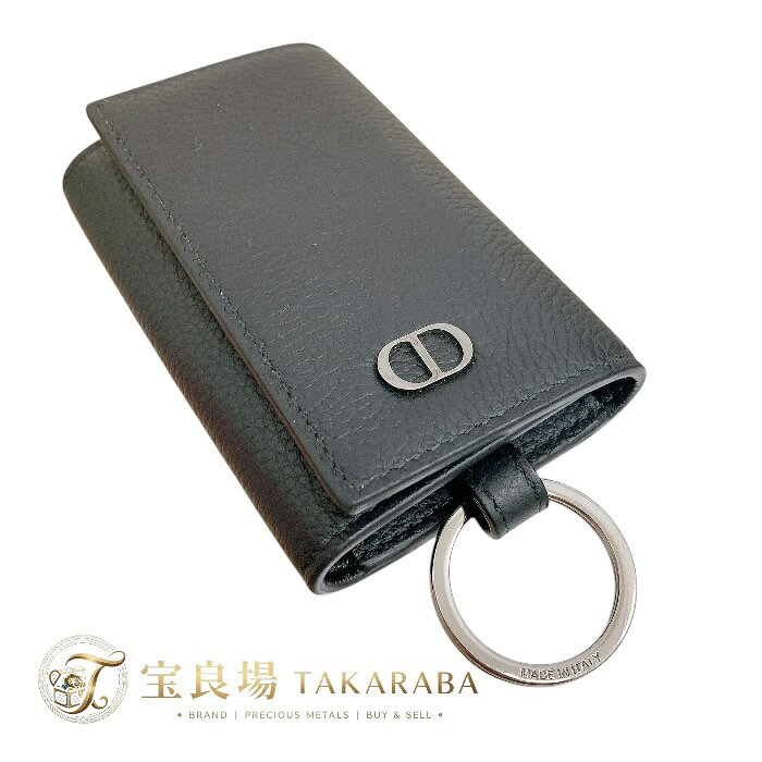 ◼︎送料無料◼︎ 現行 美品 DIOR Dior HOMME ディオール オム CD ロゴ 日本限定 キーケース CD Icon グレインドカーフスキン キーリング 6843