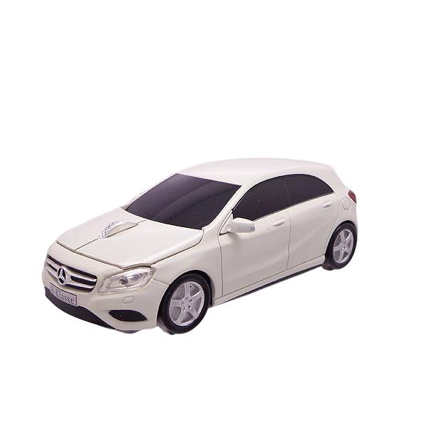 楽天たからばこ　楽天市場店CASSETTE CAR MAUSE カセットカーマウス 無線電池式 Mercedes-Benz A-Class Calcite White メルセデス ベンツ カルサイト ホワイト 657311 ミニカー 車型 マウス ワイヤレス メーカー公認カーマウス 車 かわいい pc パソコン周辺機器 デザイン おしゃれ かっこいい リアル