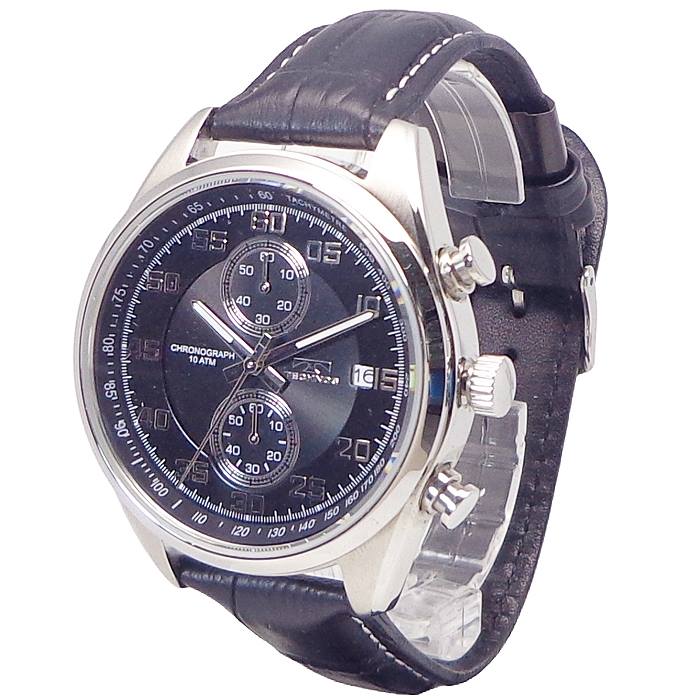 腕時計 メンズ ウォッチ テクノス TECHNOS T2442-SB クロノグラフ CHRONOGRAPH 本革 ベルト 送料無料 日本製ムーブ クォーツ 10気圧防水 日付カレンダー ストップウォッチ 日本製ムーブ 機械 使用 スイスブランド