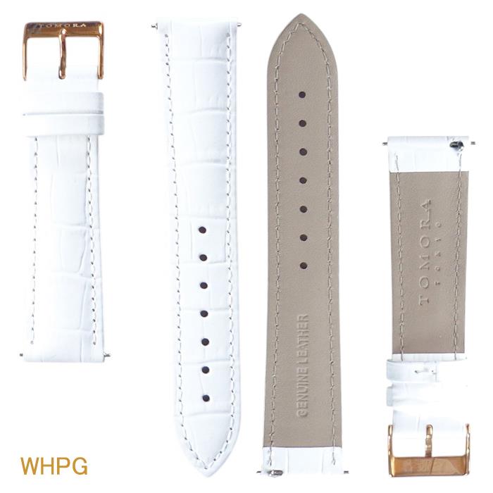 ベルト 時計ベルト 本革 クイックレバー式 装着 取外し 簡単 工具不要 バンド GENUINE LEATHER ジェニュイン・レザー クロコ型押し