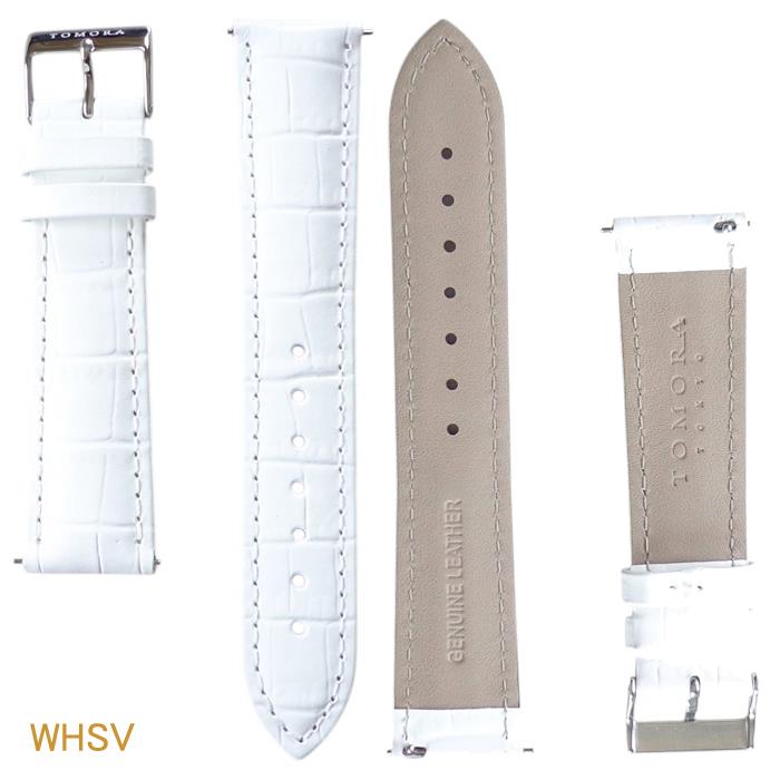 ベルト 時計ベルト 本革 クイックレバー式 装着 取外し 簡単 工具不要 バンド GENUINE LEATHER ジェニュイン・レザー クロコ型押し