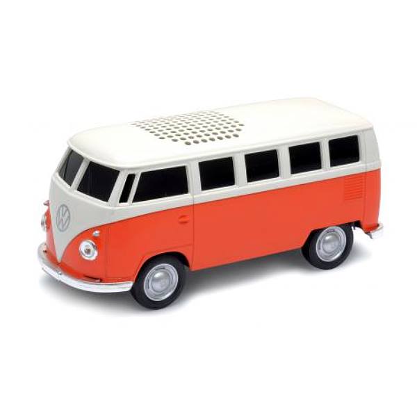 車型 Bluetooth ブルートゥース スピーカー 1963 Volkswagen T1 Bus Orange フォルクスワーゲン T1 バス オレンジ ポータブル スピーカー ミニカー 車 くるま クルマ 自動車 リアル かわいい インテリア 音楽 オシャレ リビング オフィス 659551