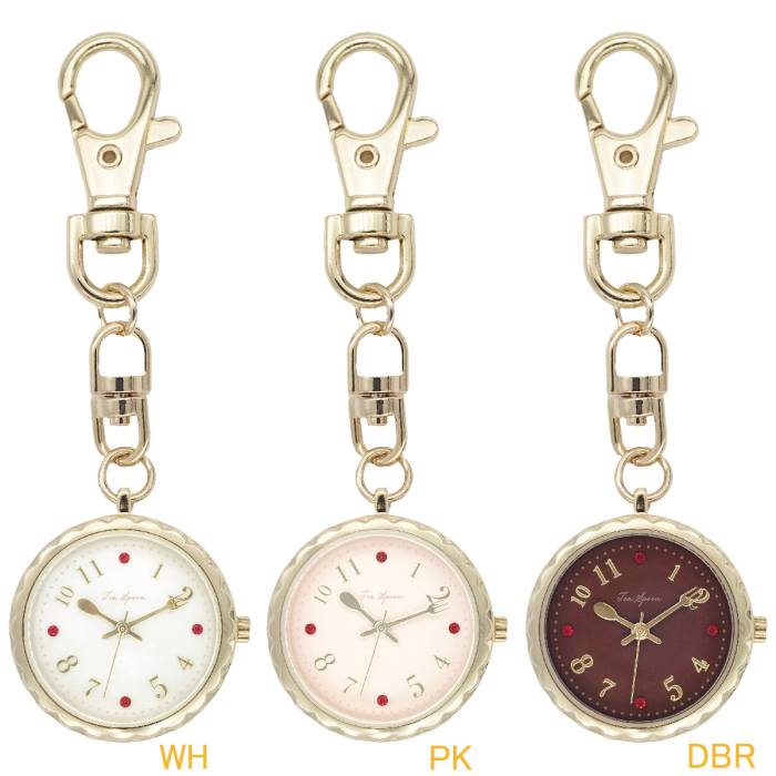 携帯 ウォッチ バックチャーム 懐中時計 スイーツ N03424A-0 キーホルダー キーチェーン ウォッチ スプーン フォーク レディース キッズ ポスト投函発送