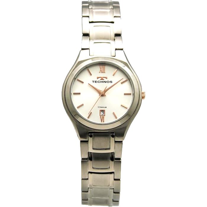 レディース 腕時計 TECHNOS テクノス T9873-IS オールチタン 3針 Date 日付 カレンダー ウォッチ チタン チタニウム 三折バックル 日本製ムーブ 送料無料