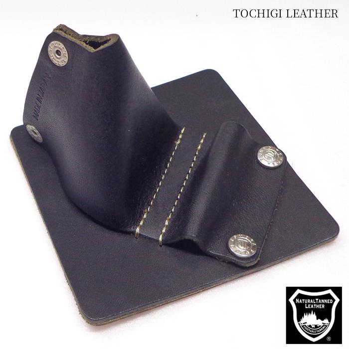 スマ－トフォンスタンド 栃木レザー TM818-BK ブラック モバイルスタンド スマホスタンド ぬめ革 タンニングレザー 天然皮革 自然 素材感 風合い TOCHIGI LEATHER NATURAL TANNED LEATHER