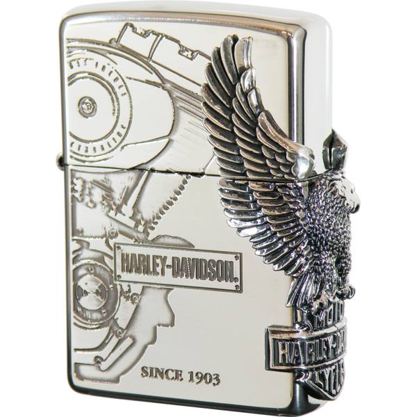 ハーレーダビットソンジッポ ZIPPO 喫煙具 ライター ハーレーダビットソン HDP03 送料無料 ジッポ zippo ジッポー サイドメタル HARLEY DAVIDSON オートバイ 白頭鷲 ハクトウワシ ボールドイーグル