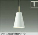 大光電機 DPN-41592G LED小型ペンダントライト 楽調 白熱灯100W相当 プラグタイプ プルレス 色温度切替調光タイプ 電球色 2700K⇔昼白色 5000K 照明器具 天井照明 吊り下げ