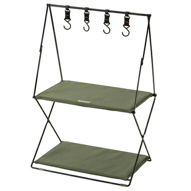 東谷 MIP-72GR 収納家具 シェルフ・ラック フォールディングハンギングラック 色：グリーン ロット4(小箱入) (アソート可) W47×D33×H71