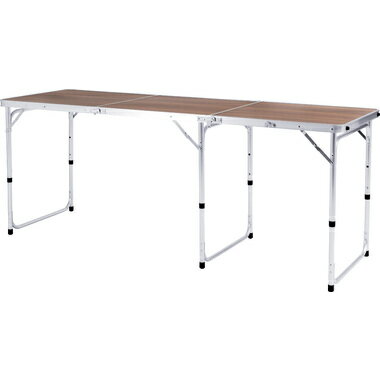 東谷 ODL-557 テーブル フォールディングテーブル ワイド D60 ロット2(小箱入り) W180×D60×H54/62/70 (..