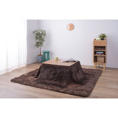 東谷 KK-575BR ライトファニチャー こたつ布団 省スペースコタツ掛布団 正方形 色:ブラウン ロット4(小箱入り) (アソート可) W185×D185 [3]