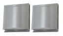 三菱電機 P-100VSQD5 換気扇 ロスナイ用システム部材 壁掛2パイプ取付タイプ・ダクト用フード 角形 ステンレス製 防虫網付 防火ダンパー付
